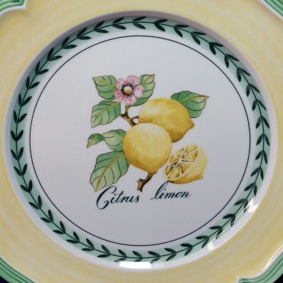 Villeroy & Boch Lemon Salad Plate French Garden Valence Collection Pre-Owned - Picture 3 of 10